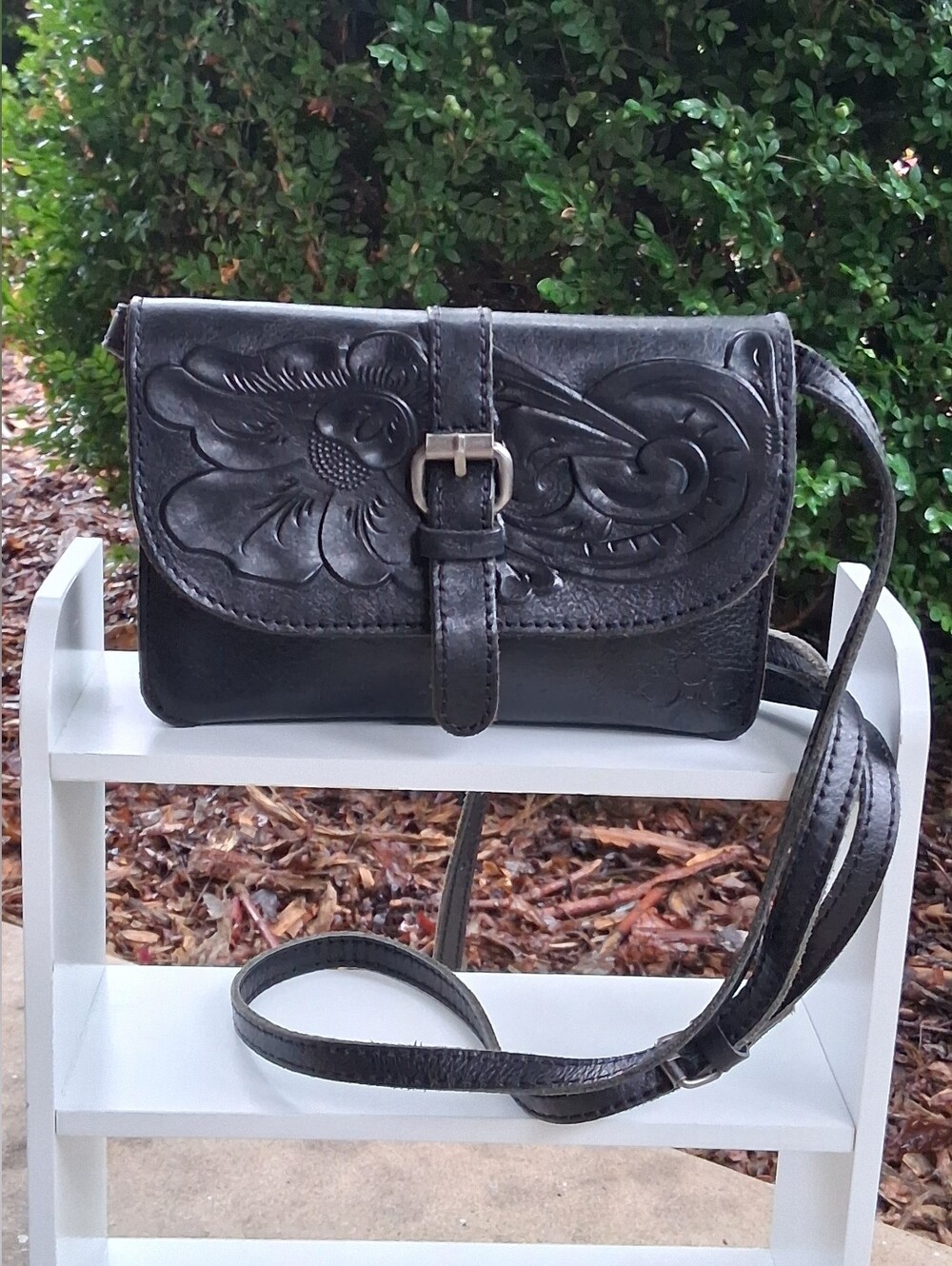 Patricia Nash Tooled Leather Torri Crossbody Bag